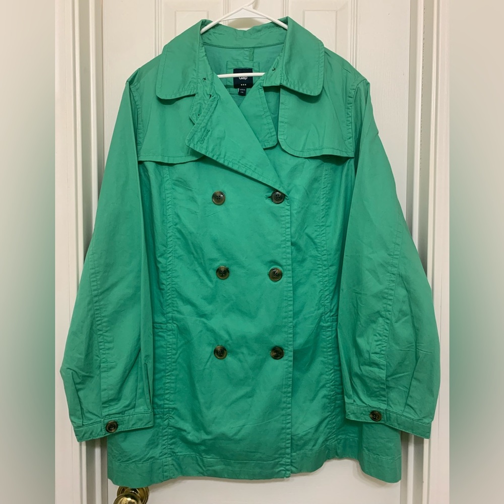 WMNs Gap Green Trench Coat XXL